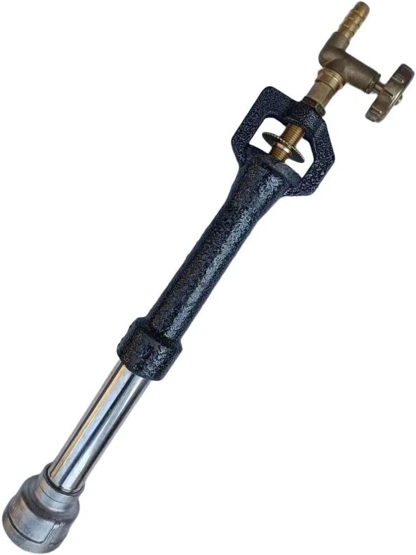 Quemador de gas para forjas de gas, 100.000 BTU, válvula de aguja de latón, propano de alta presión, GLP, gas butano, tubo de alimentación de 20,32 cm de largo