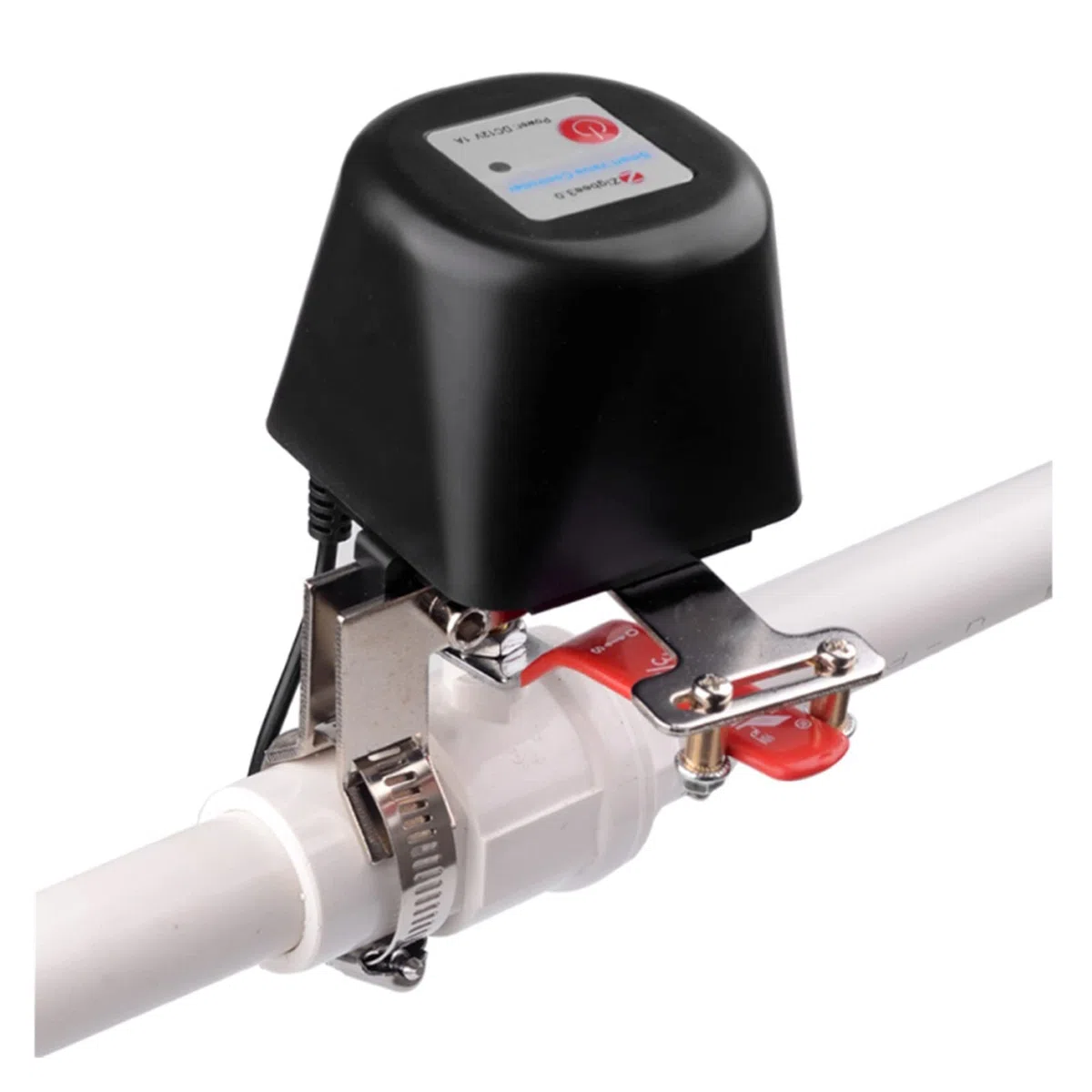 Válvula de agua inteligente Zigbee Smart Faucet interruptor de válvula de agua/Gas controlador inalámbrico Pipe Robot APP Control remoto compatible con Control inalámbrico inteligente Ambientes humani