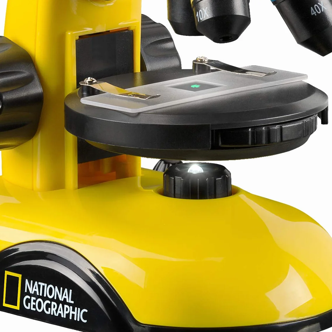 National Geographic Microscopio 40x-800x con Soporte para cámara de Smartphone y Accesorios para un fácil Inicio en el microscosmos