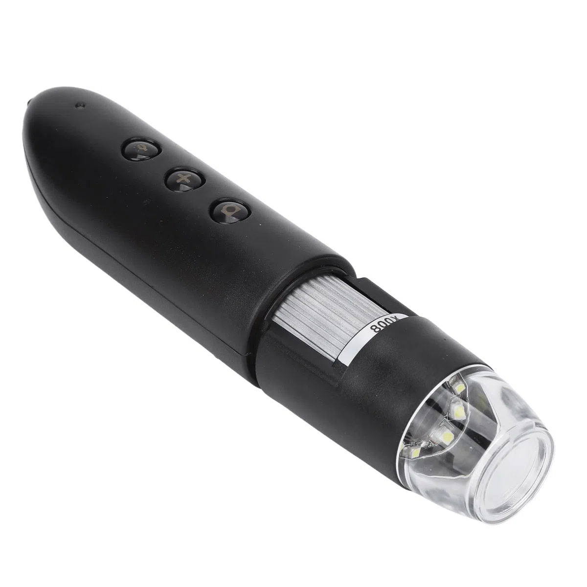 Detector de Vello de la Piel, Microscopio Digital Inalámbrico WiFi Analizador Folículos Pilosos el Diagnóstico de la Piel, Detector Manual de Vello del Cuero Cabelludo, Microscopio Belleza de 800X