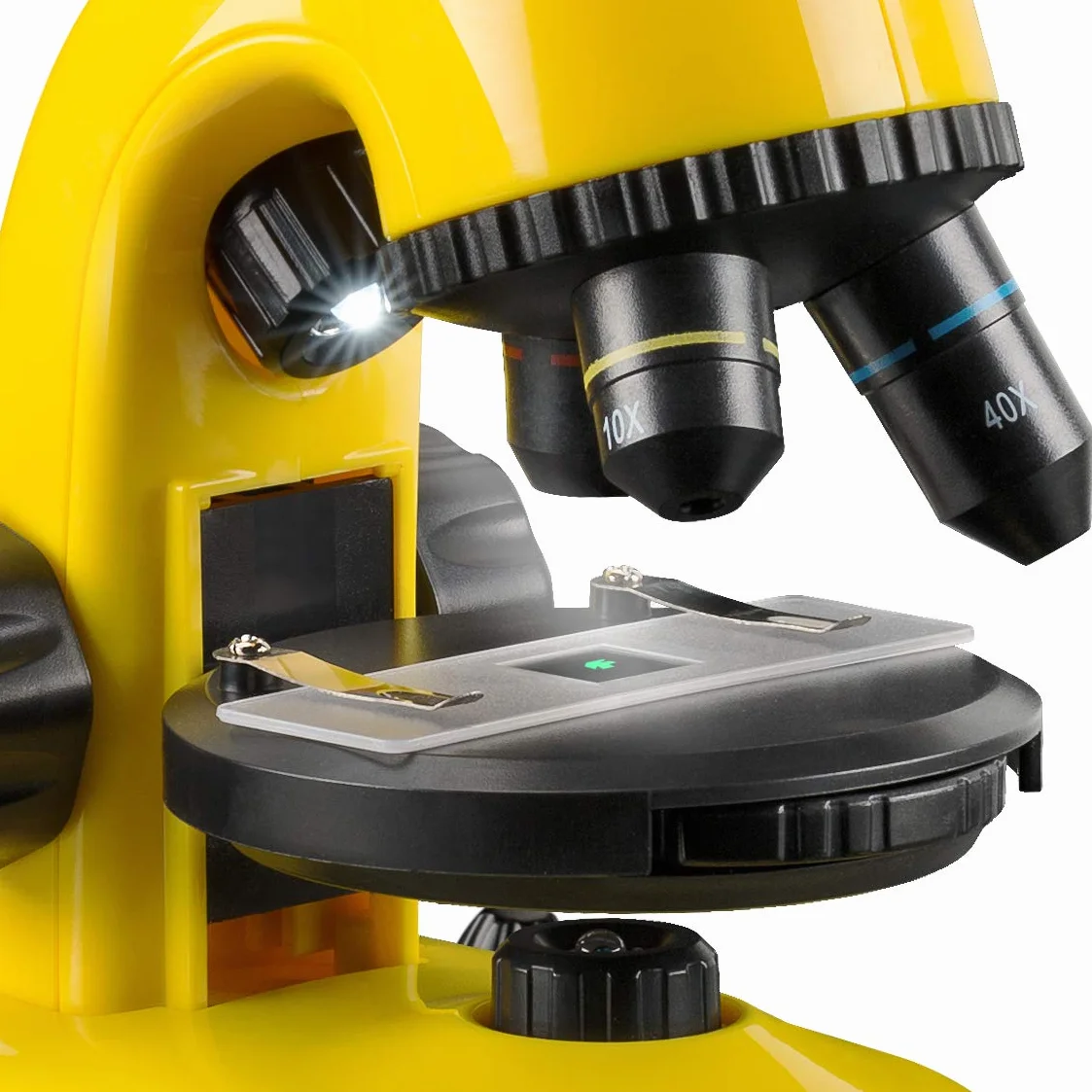 National Geographic Microscopio 40x-800x con Soporte para cámara de Smartphone y Accesorios para un fácil Inicio en el microscosmos