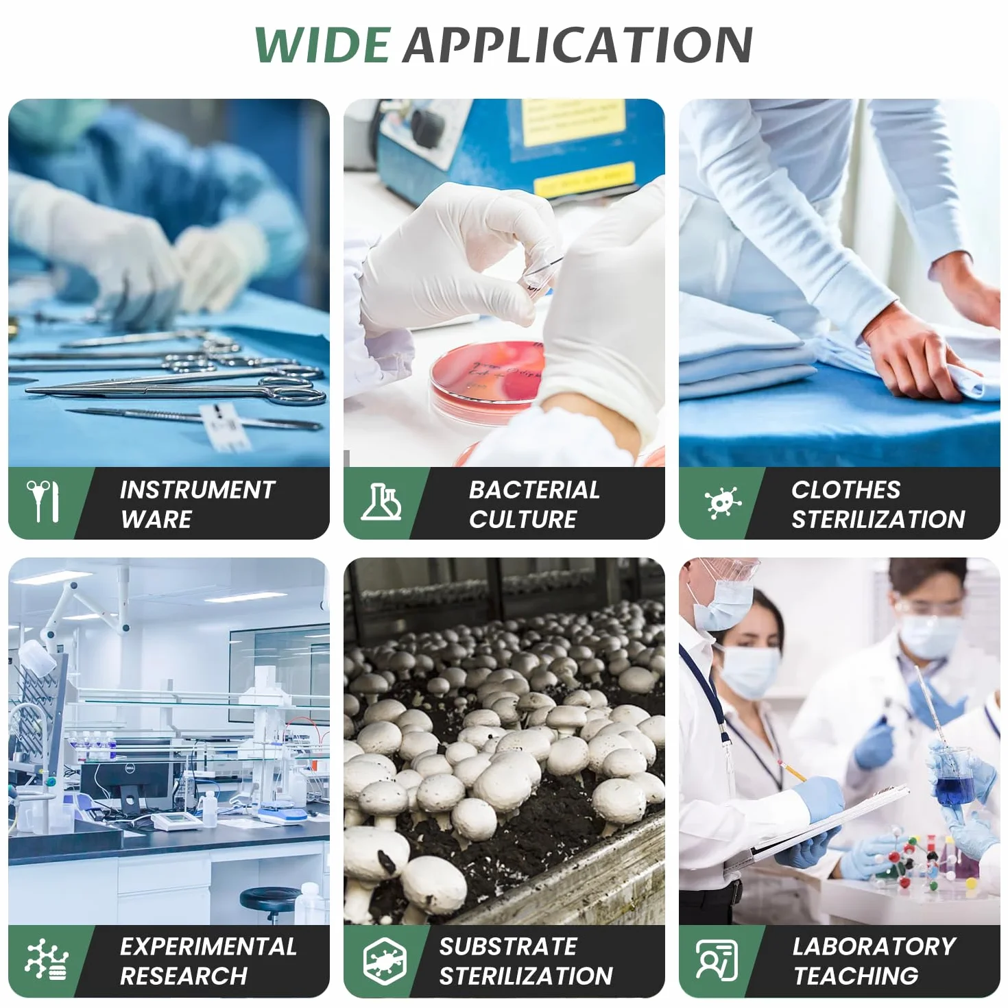 Huanyu 18L Autoclave Esterilizador Automático Autoclave de Vapor Control Inteligente Autoclaves Eléctricos de Laboratorio Esterilizador de Vapor de Alta Presión Ajustable en Temperatura y Tiempo
