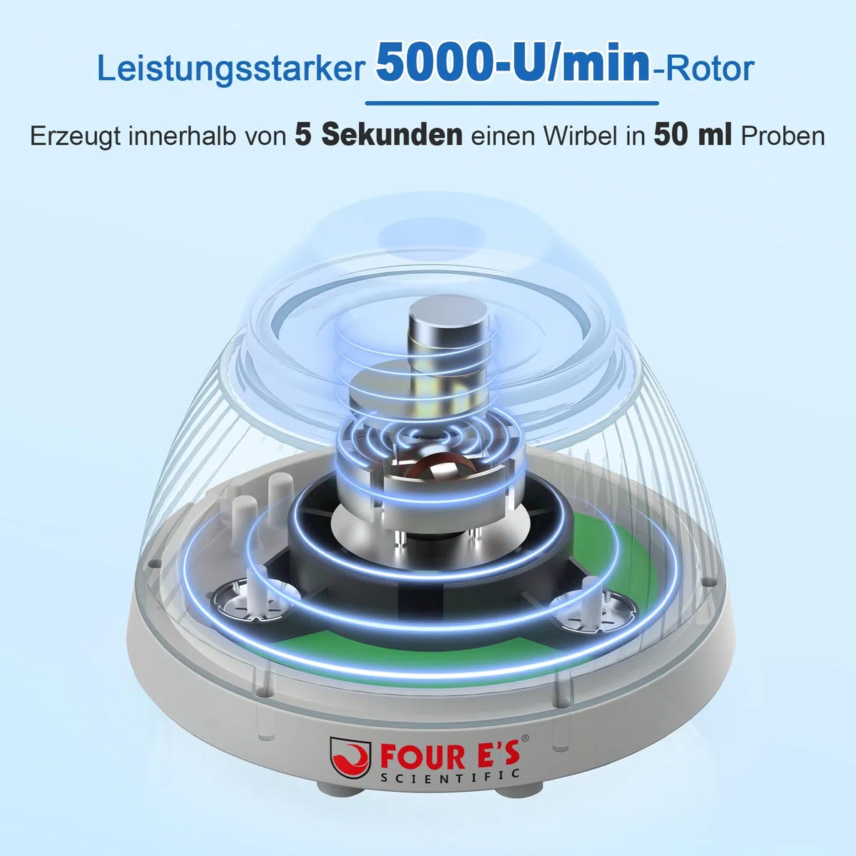Mezclador Vórtex Mini Agitador Vórtex de Velocidad fija Vortex Mixer Mezcladores Vorticiales enchufe EU Órbita 5,5mm 5000rpm