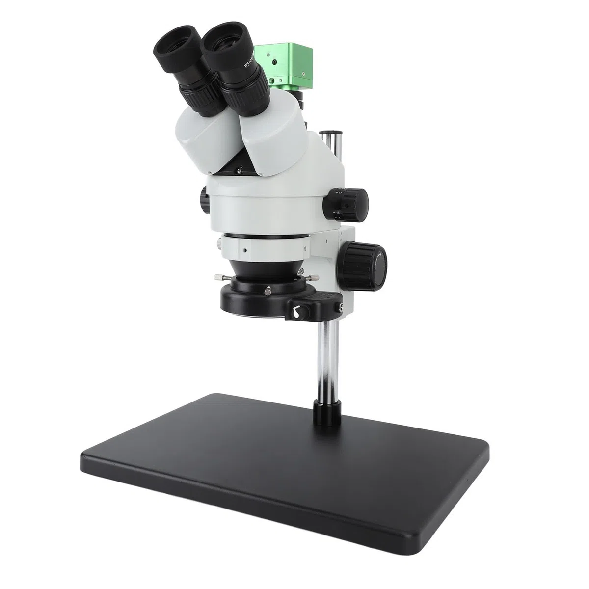 Microscopio Trinocular, Cámara de Microscopio Zoom Digital 7X 41MP 1080P AC100-240V 7X a 45x USB Aleación de Aluminio con Luz LED para Joyería (Enchufe de la UE)