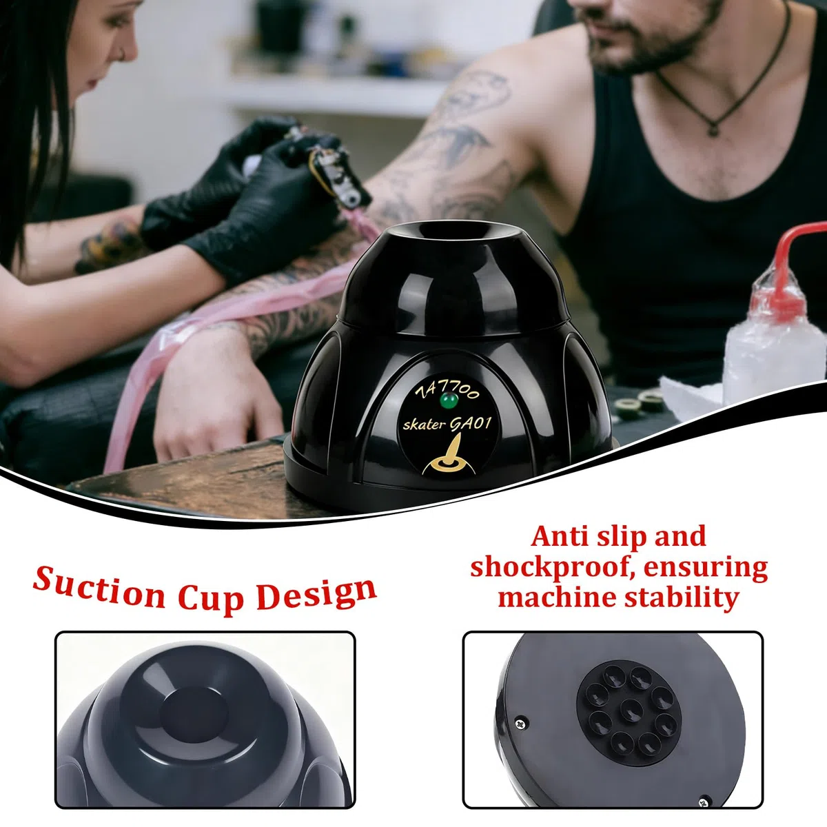 Vortex - Mezclador giratorio de 5200 rpm, mezclador Vortex, potente mini coctelera de pintura, función táctil, mezclador de tinta eléctrica multiusos para salones de uñas, salones de belleza