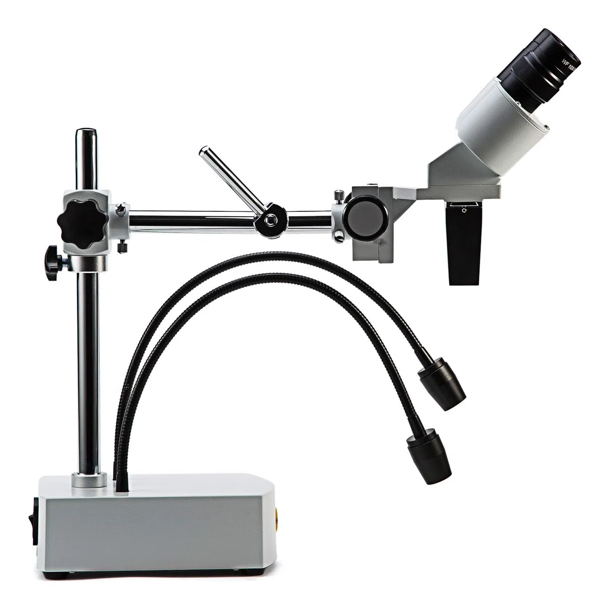 SWIFT S41-20 Microscopio estéreo profesional binocular Aumento 10X-20X con oculares 10X y 20X, 2 LED flexibles, brazo giratorio y cámara