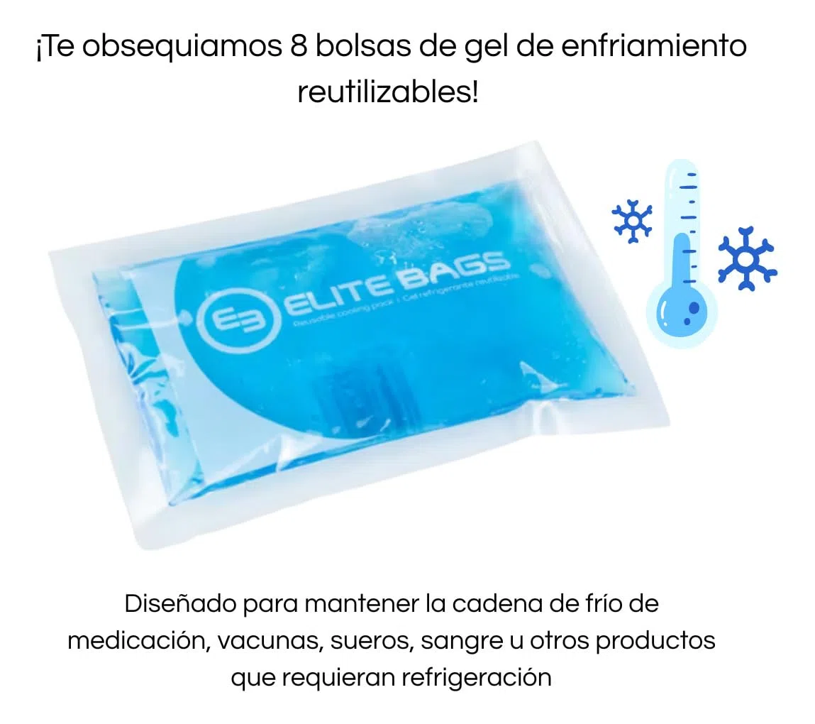 Elite Bags, MINI COOL'S bolsa isotérmica para transporte de muestras, Portable, Amplia, Resistente