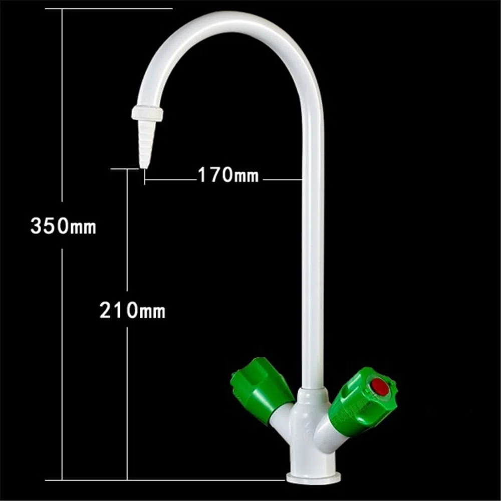 ZHAOSHOP Grifo de laboratorio Grifo de boca simple Grifo de esquina de escritorio Grifo de cuello de cisne de boca simple Grifo de prueba de laboratorio