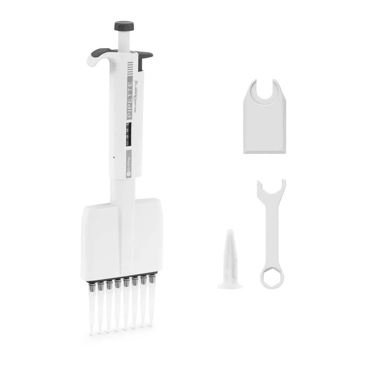 Steinberg Systems SBS-LAB-121 - Pipeta multicanal para 8 puntas de 0,05-0,3 ml, pipeta de 8 canales