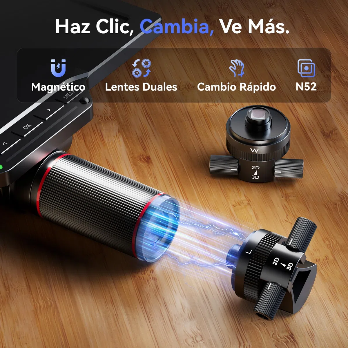 TOMLOV TM3K-3D MAX 10,1" Microscopio Digital IPS con Lentes Duales Magnéticos, Microscopio 3D HDMI de Soldadura para Adultos, Magnificador Monedas 3K, LED, Alfombra para Soldar, Brazo Flexible, 64GB