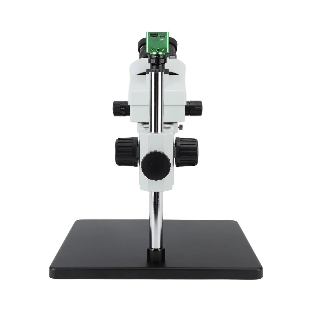 Microscopio Trinocular, Cámara de Microscopio Zoom Digital 7X 41MP 1080P AC100-240V 7X a 45x USB Aleación de Aluminio con Luz LED para Joyería (Enchufe de la UE)