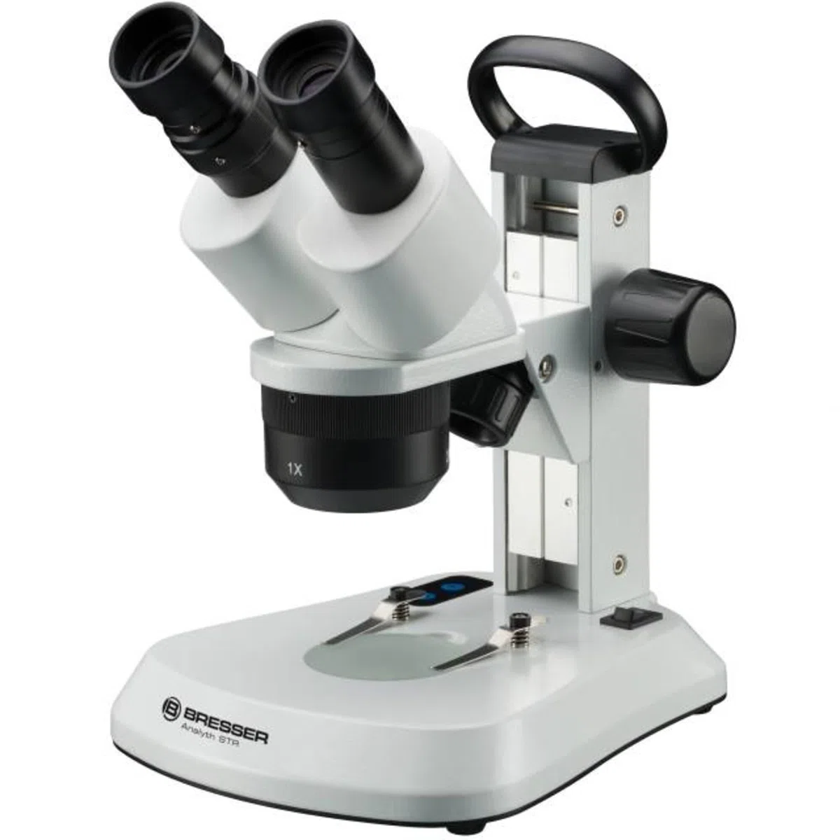 Bresser Microscopio Analyth STR 10x – 40x estéreo, luz difuminada y transmitida, microscopio, Color Negro