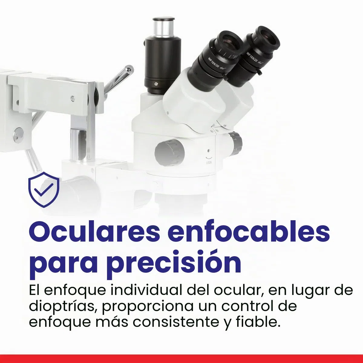 AmScope 7X-45X Simul-Focal Stereo Lockable Zoom Microscopio en Soporte de Brazo Dual