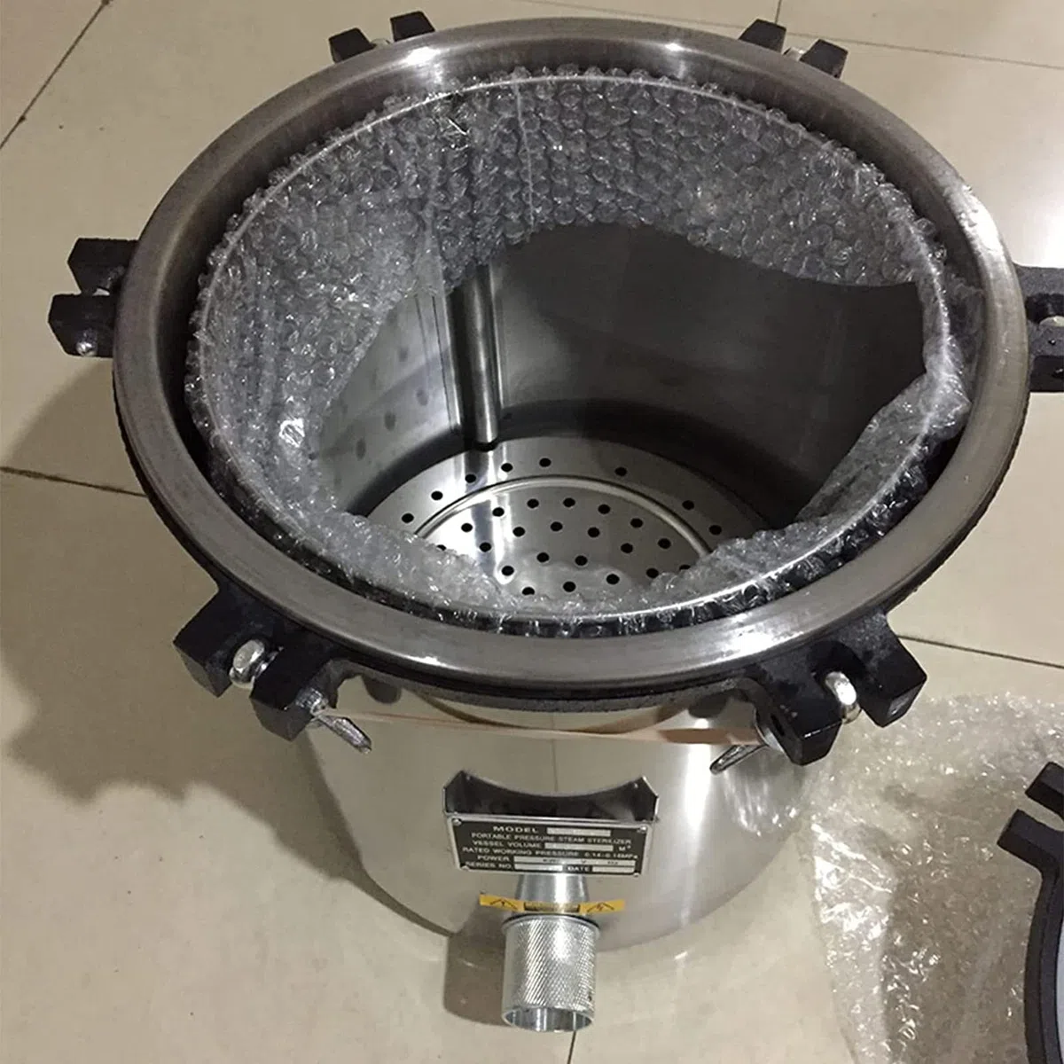 Esterilizador De Vapor De Alta Presión 24L Esterilizador Portátil De Vapor De Alta Presión Esterilizador De Alta Presión Protección Térmica Seca Calefacción Equipo De Laboratorio De Acero Inoxidable