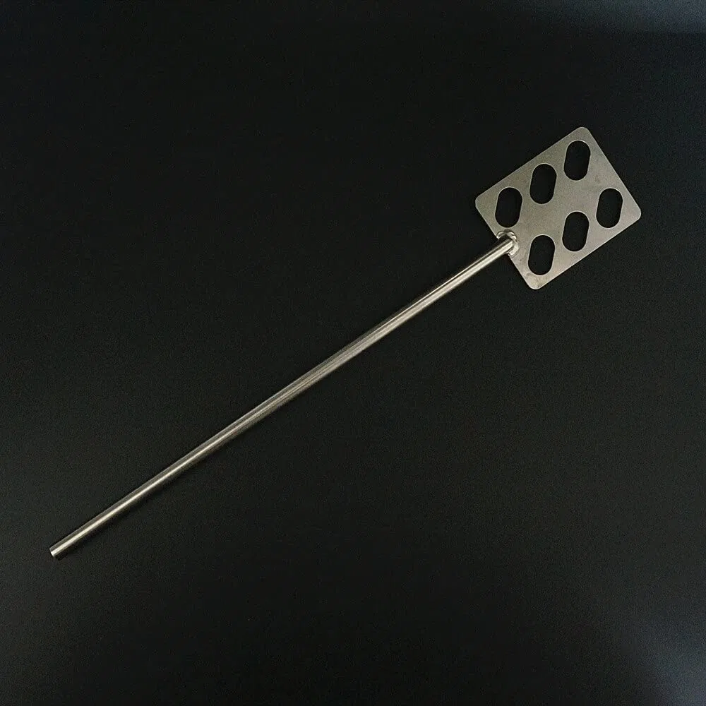 Varilla agitadora superior, Paleta de acero inoxidable cuadrada for laboratorio, 1 unidad, ancho de hoja: 40 mm, 50 mm, 60 mm, 80 mm, con varilla for agitador.(80x8x350mm)