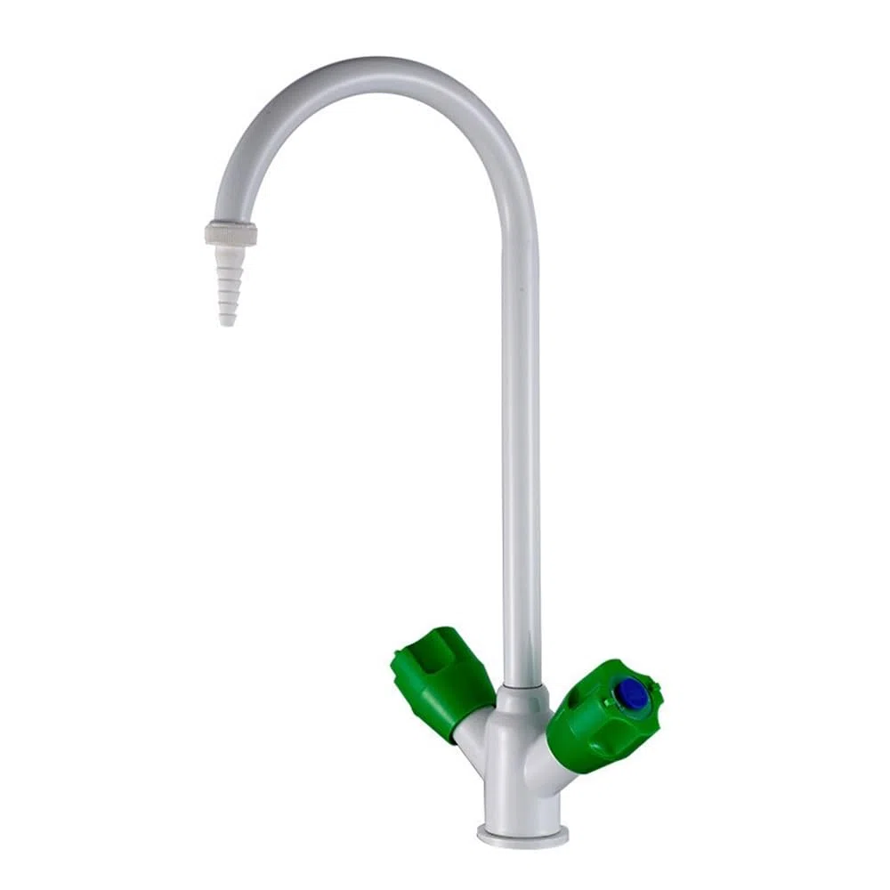 ZHAOSHOP Grifo de laboratorio Grifo de boca simple Grifo de esquina de escritorio Grifo de cuello de cisne de boca simple Grifo de prueba de laboratorio