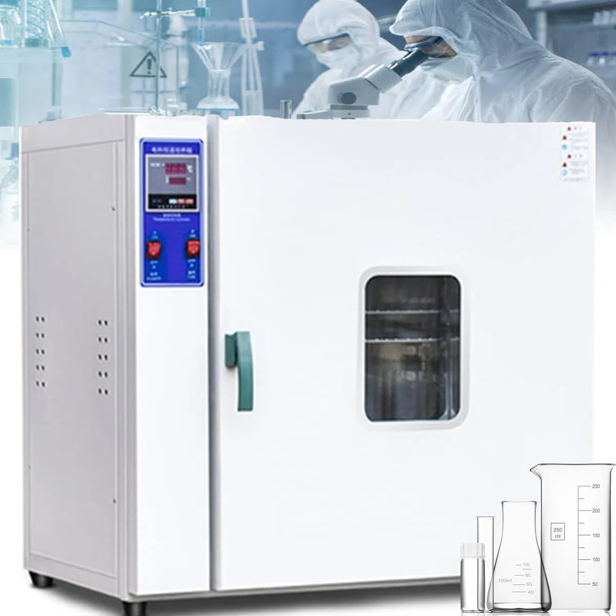 Estufa De Secado Inteligente con Pantalla Digital, Calefacción Eléctrica, Estufa De Secado De Laboratorio A Temperatura Constante, Secadora Industrial De 50-250 ℃, Horno De Laboratorio