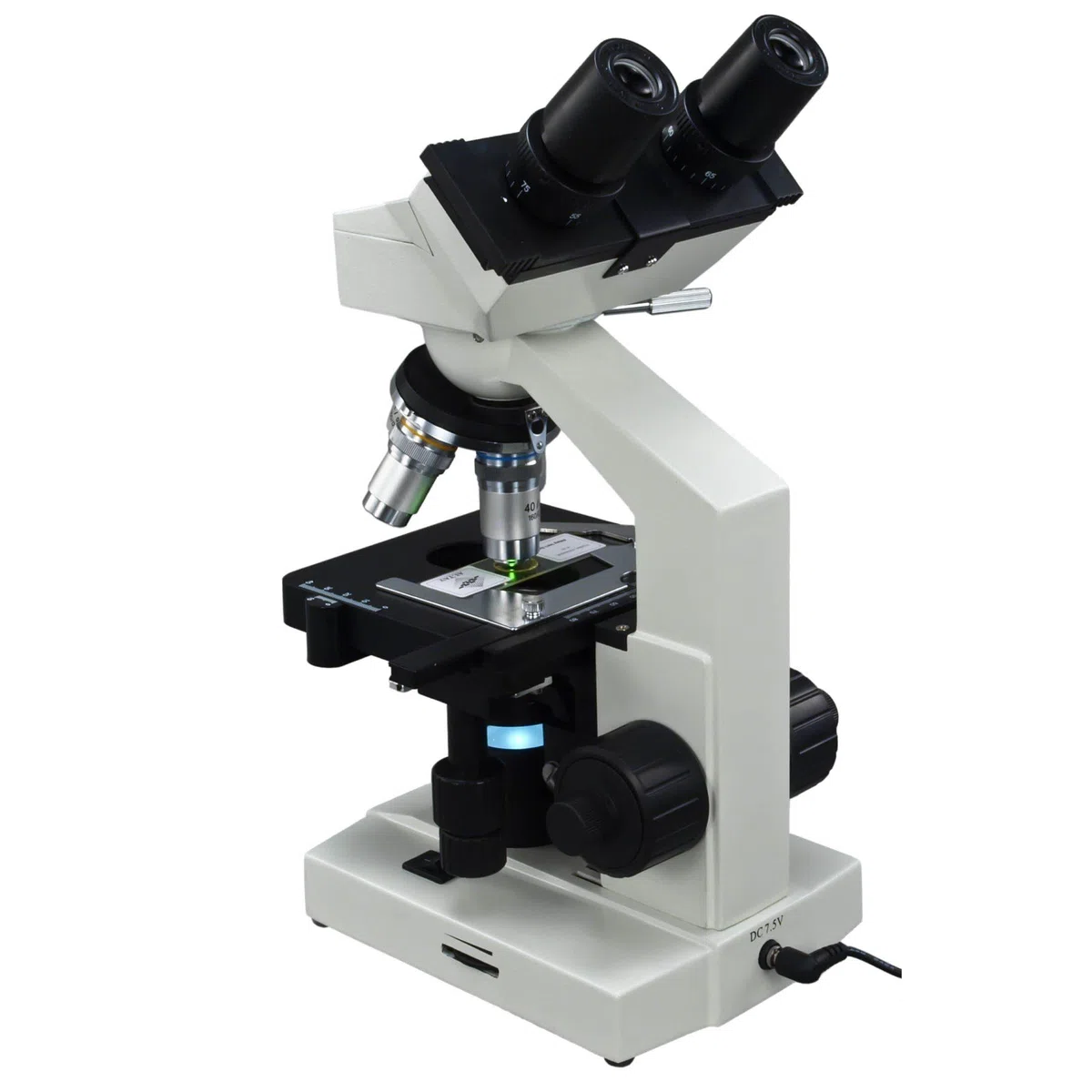 Omax 40 x -2500 X LED prismáticos compuesto microscopio de laboratorio con cámara USB y mecánica etapa