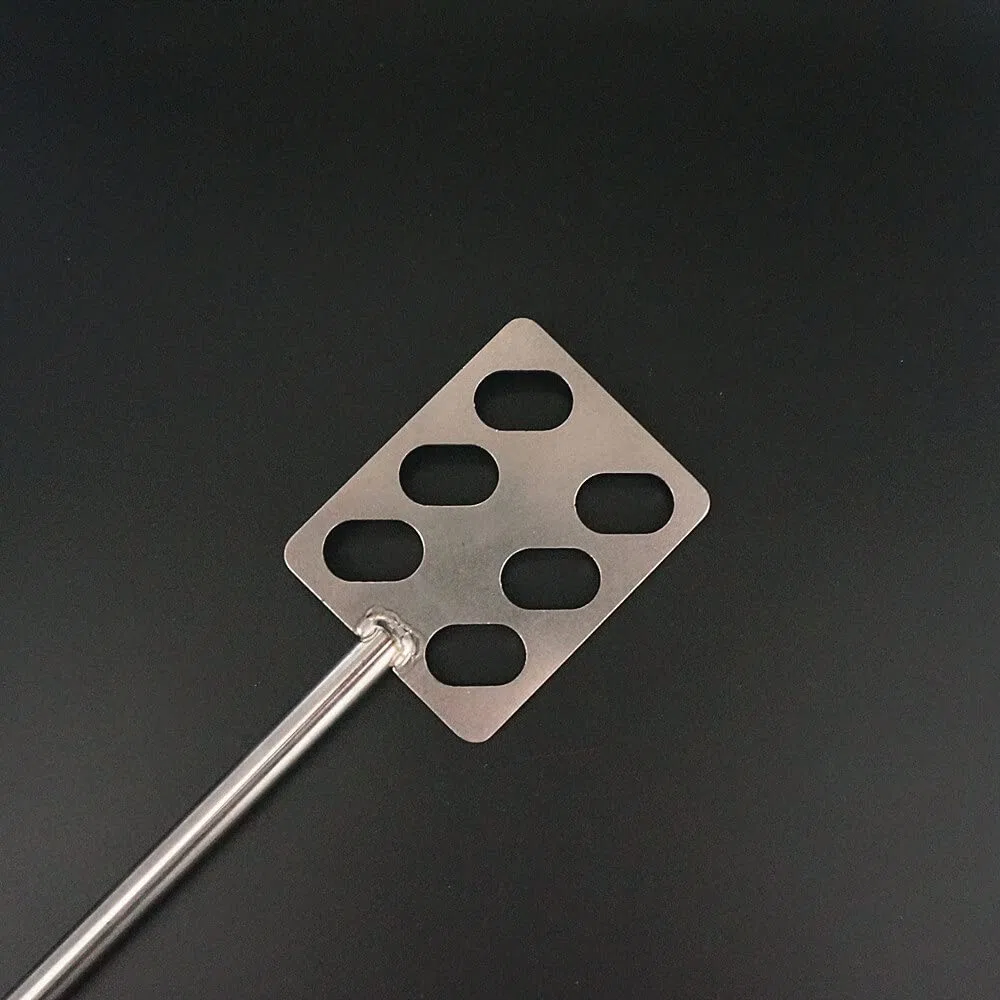 Varilla agitadora superior, Paleta de acero inoxidable cuadrada for laboratorio, 1 unidad, ancho de hoja: 40 mm, 50 mm, 60 mm, 80 mm, con varilla for agitador.(80x8x350mm)