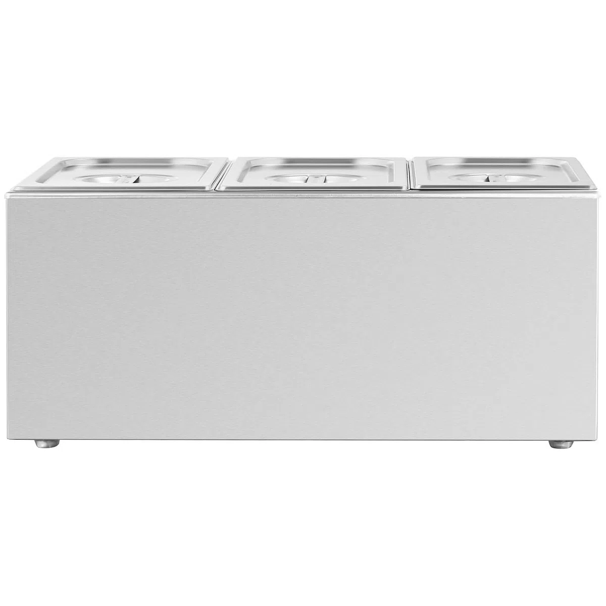 Royal Catering RCBM_GN1/3_1 - Baño maría profesional (640 W, 3 x GN 1/3 Bañera de agua (acero inoxidable)