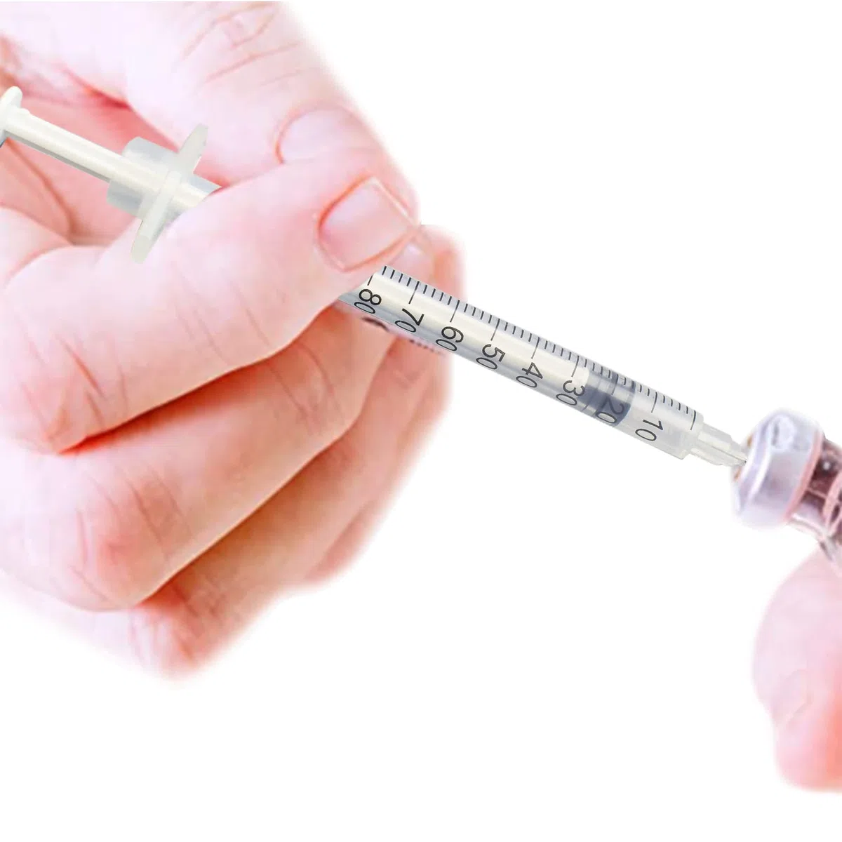 Herramientas de medición de plástico de 1 ml, 0,3 x 13 mm, envueltas individualmente (100)