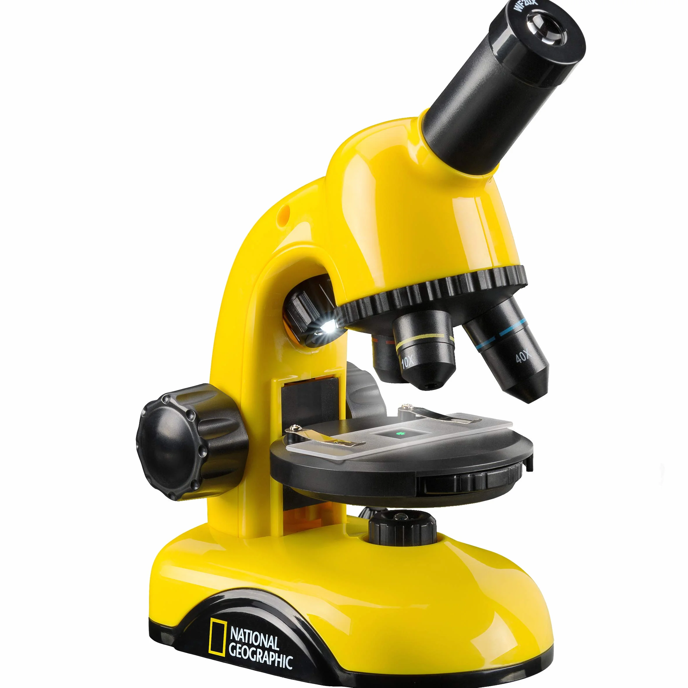 National Geographic Microscopio 40x-800x con Soporte para cámara de Smartphone y Accesorios para un fácil Inicio en el microscosmos