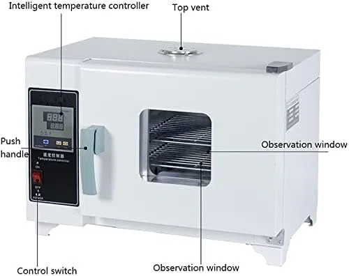 Incubadora de laboratorio con control inteligente de temperatura para crecimiento microbiano y germinación de semillas